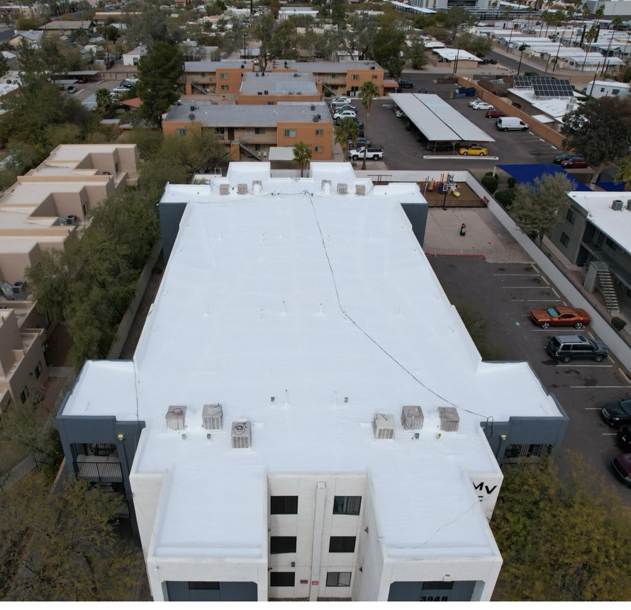 Real W&D commercial flat roof project photo