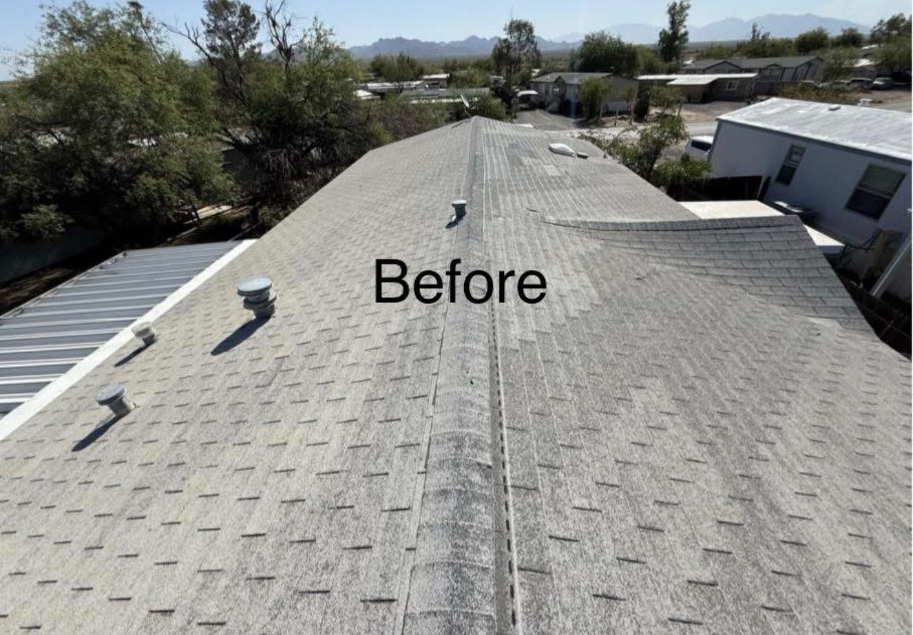 Before photo of an additional W&D Roofing shingle roof replacement job