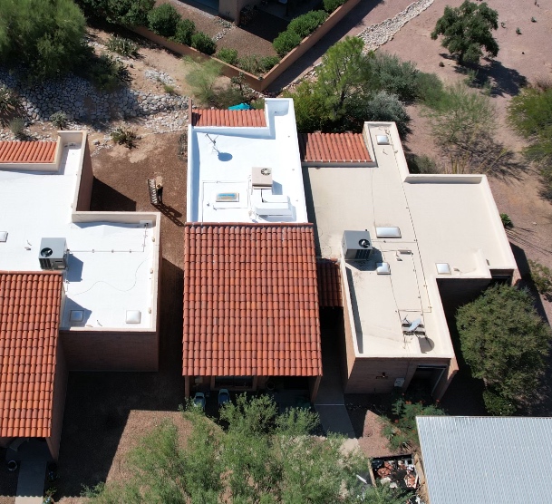 W&D completed spray foam flat roof system on an Arizona property